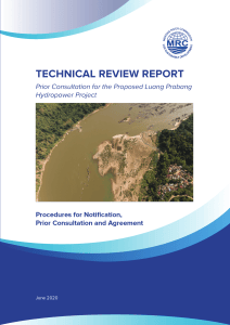 Technical Review Report: Luang Prabang Hydropower Project Prior Consultation