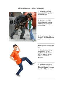 ANHB1101 Retrieval Practice - Movements