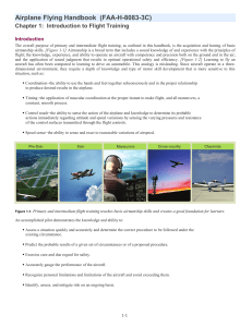 Airplane Flying Handbook Chapter 1: Introduction to Flight Training