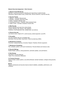 Network Security Assignment - Short Answers
