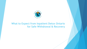 What to Expect from Inpatient Detox Ontario for Safe Withdrawal