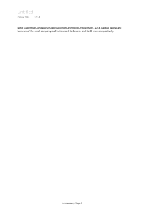 Accounting Basics: Cash Flow & Ratios