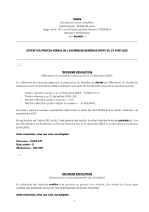Rapport financier SWAN Comptes annuels 2024