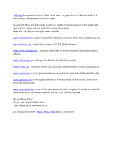 Alternative Academic Search Engines List