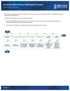 Preventive Maintenance Optimization Process Guide