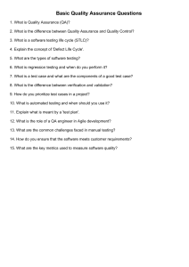 Basic QA Questions for Software Testing