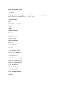 Piping Engineering Guide: Design, Components & Standards