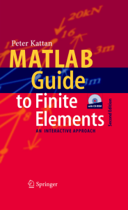 MATLAB Guide to Finite Elements: Interactive Approach
