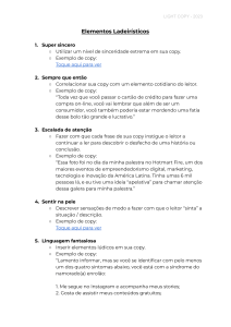 Elementos Ladeir&iacute;sticos: T&eacute;cnicas de Copywriting