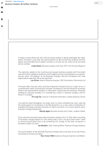 Business Analysis 4th Edition Textbook