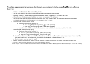 Fire Safety Requirements for Workers' Dormitories (10-24m Buildings)