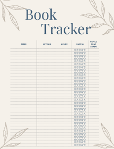Book Tracker: Organize Your Reading List & Ratings
