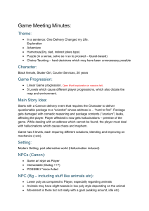 Game Design Concept: Delivery & Hallucinations