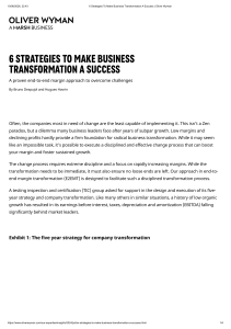 6 Strategies for Successful Business Transformation
