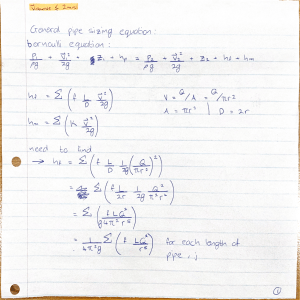 Pipe Flow Calculations: Bernoulli Equation & Head Loss