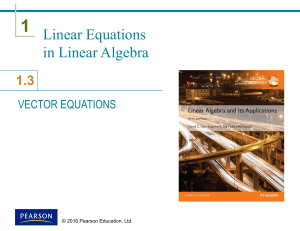Vector Equations