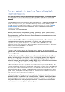 Business Valuation in New York: Essential Insights