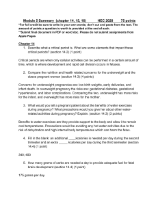 HEC Nutrition Chapter 14-16 Module Summary Review Questions 