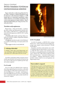 Classification de la s&eacute;curit&eacute; incendie des produits de construction