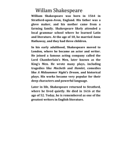 William Shakespeare Biography: Life and Works
