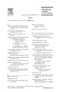 Esthetic Dentistry Index: Dental Clinics of North America 2007