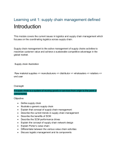 Supply Chain Management: Definition & Fundamentals