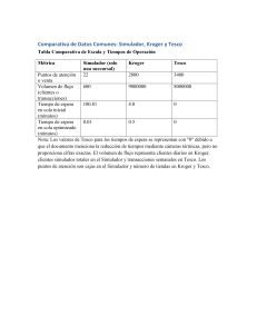Comparativa de Datos Comunes: Simulador, Kroger y Tesco