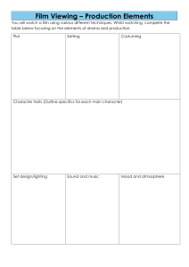 Film Viewing Production Elements Worksheet