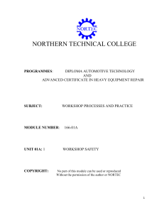 WORKSHOP SAFETY