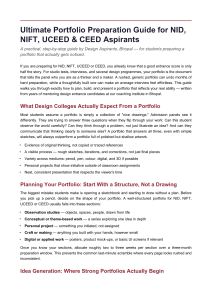 Ultimate Portfolio Preparation Guide for NID, NIFT, UCEED & CEED
