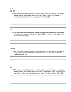 Economics Exam Questions 2017-2020