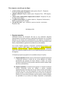 Plan de Negocio CENFOSUR: Cursos de Capacitaci&oacute;n Empresarial Online