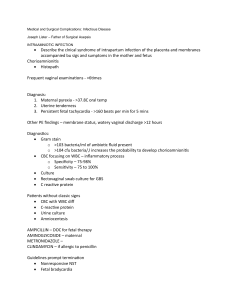 Medical Surgical Complications: Infectious Disease Lecture Notes