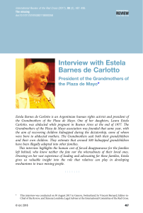 Interview with Estela Barnes de Carlotto on Missing Grandchildren
