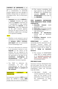 Insurance Contract: Definition, Elements & Legal Tests