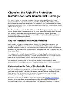 Fire Protection Materials for Commercial Buildings
