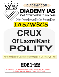 Crux of Laxmikant Polity IAS Notes 2021-22