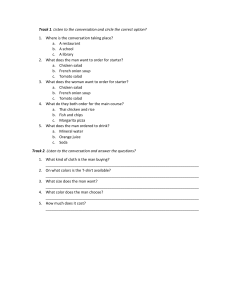 Listening Comprehension Exercises