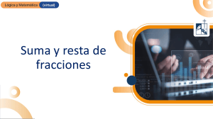 Suma y resta de fracciones
