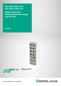 ICE1-8IOL Feldbusmodul Handbuch - PROFINET/EtherNet/IP/IO-Link