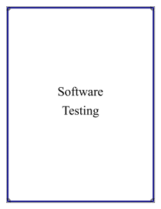 Software Testing Lecture Notes: Semantic Web, RDF, OWL, SPARQL