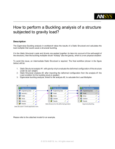 Buckling Analysis with Gravity Load in ANSYS