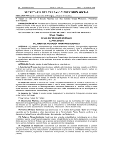 Reglamento Inspecci&oacute;n Trabajo M&eacute;xico 2014