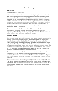 Holy Week 2024 - Black Saturday Bible