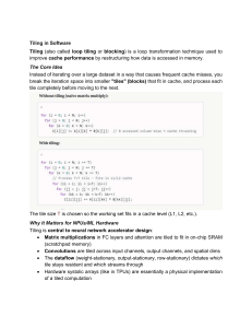 Tiling in Software: Loop Tiling for Cache Performance