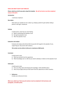 NURS 1592 Draft Essay Plan Template