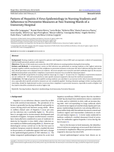 Hepatitis A Epidemiology in Nursing Students: Preventive Measures Study