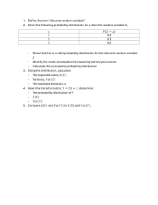 Discrete Random Variable Problem Set: Probability & Statistics