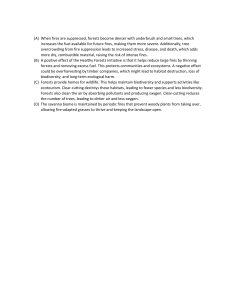 Ecology Textbook Excerpt: Fire, Forests, and Savannas