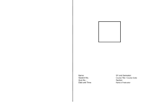 Quiz Template for Academic Assessment